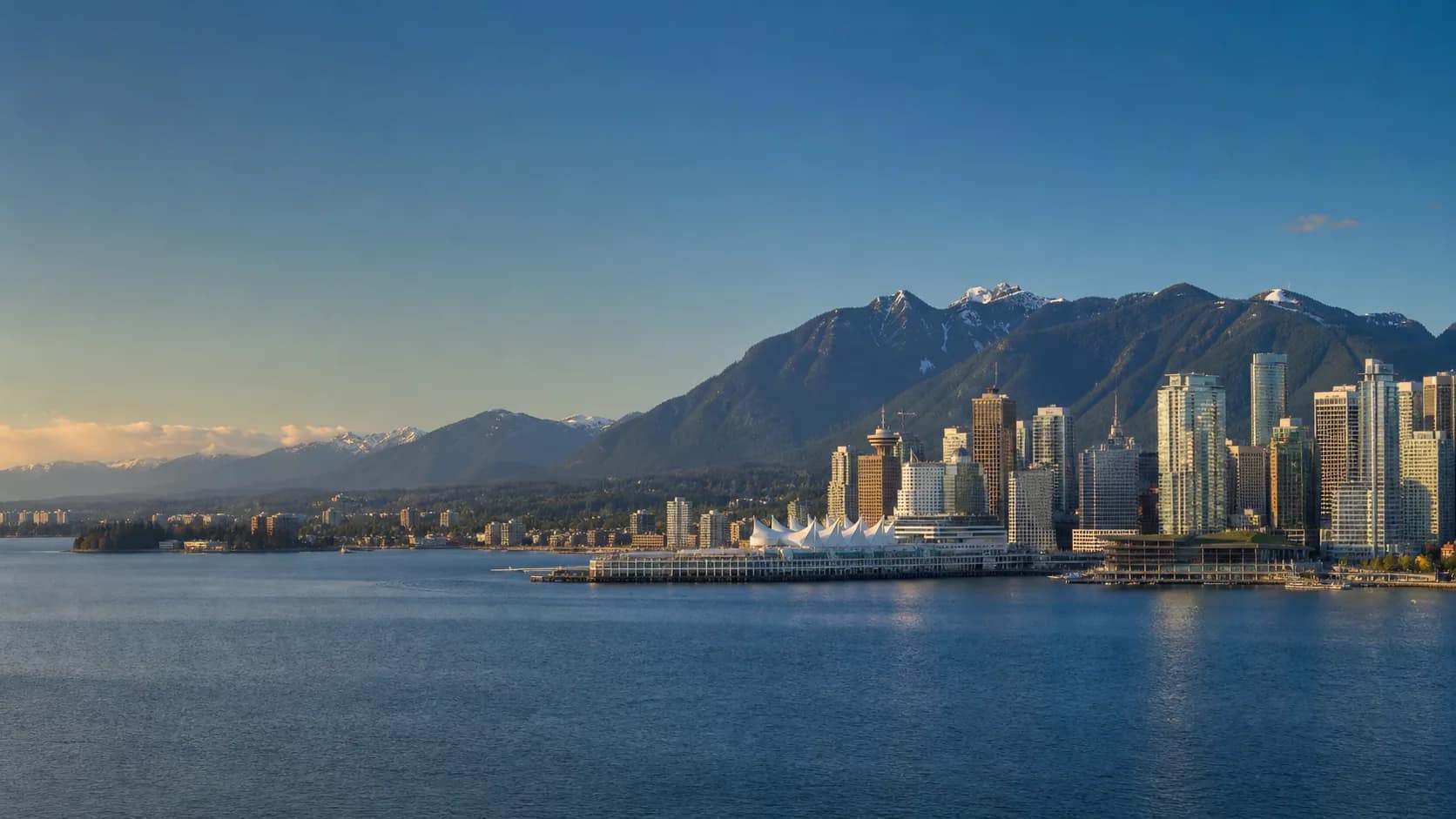 Vancouver skyline and the mountains of the Lower Mainland