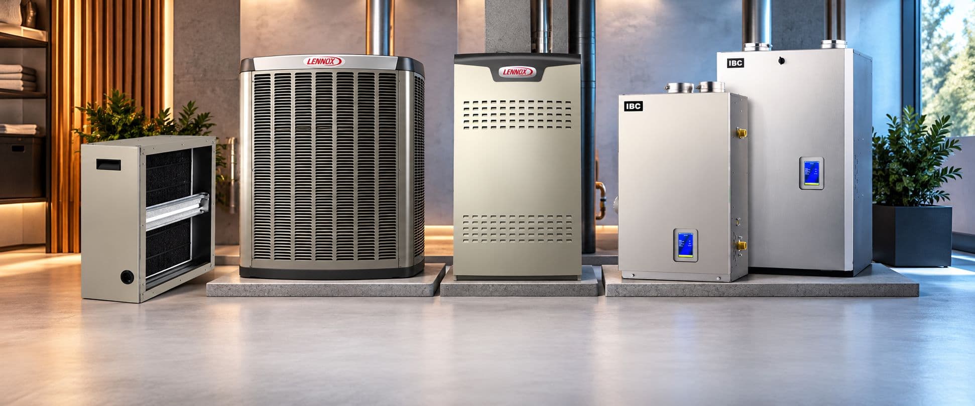 Lennox and IBC heating and cooling equipment Milani installs