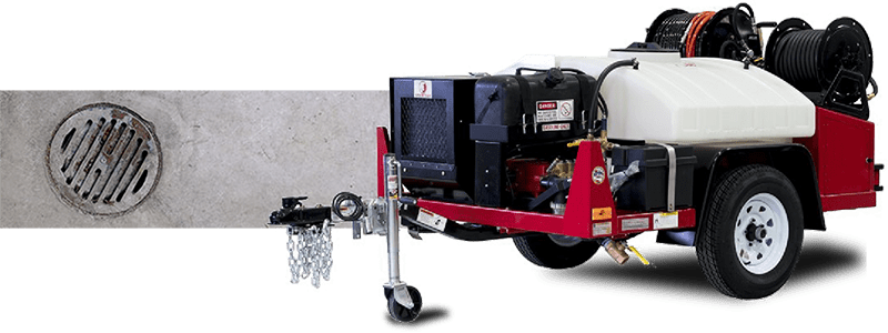 Hydro jetting with clearance pressure washer